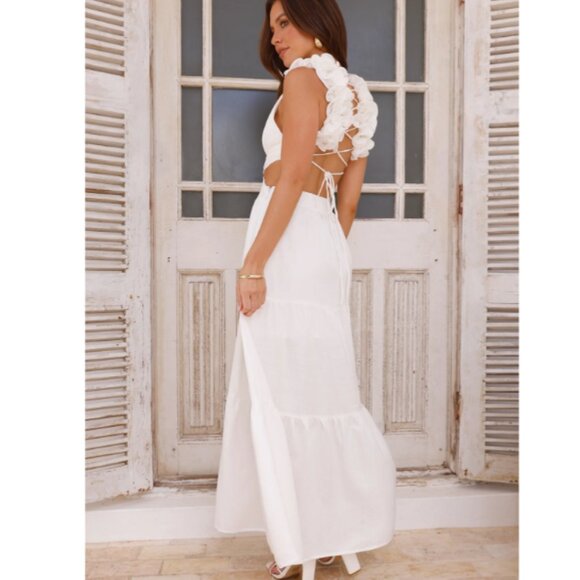 Hello Molly Moonlight Dance Maxi Dress White XS - Picture 5 of 6